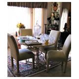 Dining Room Table and Chairs - Crystal 