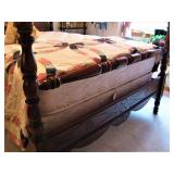 Antique Beautiful Carved Full-Size Bed 