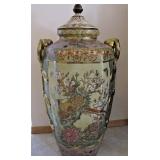 Gorgeous Decorative Oriental Urn 32" tall 