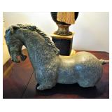Distressed Half Horse Statue 