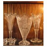 Cut Glass Vases 