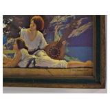 Maxfield Parrish print (The Lute Players), also known as "Interlude", offered in 1924.  