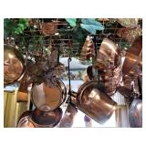 Copper Finish Pots and Decor 
