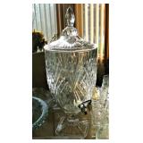 Godinger Crystal 128 oz Beverage Dispenser - Gorgeous!