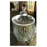 Godinger Crystal 128 oz Beverage Dispenser - Gorgeous!