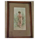 Antique Framed Print Showers 