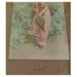 Antique Framed Print Showers 