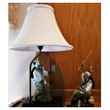 Vintage Oriental Chinese Mudman Pottery Figurines 