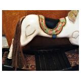 Unique Rocking Horse with Real Horse Hair Tail 