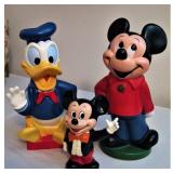 Vintage Mickey Mouse and Donald Duck Banks 