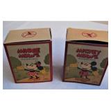 Vintage Mickey and Minnie Mouse Wooden Dolls 