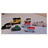 Vintage Metal Cars and Glass Antique Car 