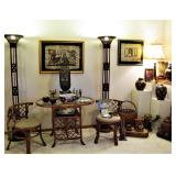 Vintage Bamboo Table Set 