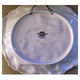 Fitz and Floyd Rooster Plate and Spoon Rest for Hanging 