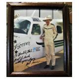 Signed Bob Hoover record-setting air show aviator. Photo 