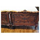 Gorgeous Ornate Wood Antique Split King 