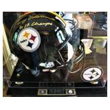 Signed Steelers Terry Bradshaw Super Bowl Helmet 