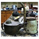 Antique Oil and Gas Cans 
