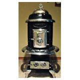 Antique Pet Oak Coal Stove 