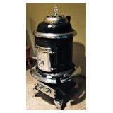 Antique Pet Oak Coal Stove 