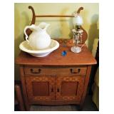 Antique Ornate Cabinet Table 