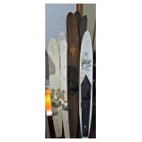 Vintage Water Skis - Hung over a fireplace makes a great room focal point. 