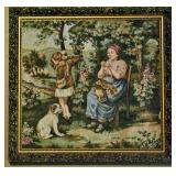 Vintage Tapestry Framed 