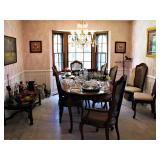 Dining Room Table with 8 Chairs 