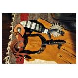 Vintage Silver Inlaid Western Spurs 