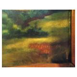 O.W. Fitzgerald 1928 Painting of Zion Park Utah before it was a national park (Antique Rare)