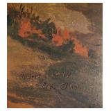 Robert E Kirby Western Artist 227 out of 500 painted of Stagecoach At Crow Butte