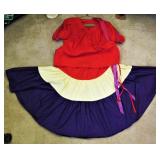 Vintage 2pc Circle Skirt Set 