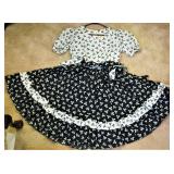 Vintage Square Dance Circle Dress 