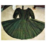 Vintage Square Dance Circle Dress 