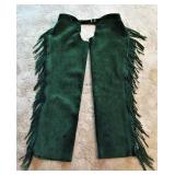 Equestrian Suede Chaps Hunter Green 