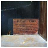 Antique Ingrahm Regulator Clock Date and Time 