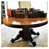 Antique Round Carved Lions