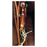 Horse Headstall Reins and Snaffle Fancy Bit 