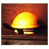 Meyda Tiffany Turtle Art Glass Accent Lamp 