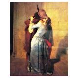 The Kiss "Robin Hood” Passionate Hayez Fine Art  Giclee Framed Large Print 