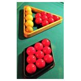 Vintage Small Billiard Pool Balls 