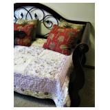 Dark Wood Twin Day Bed with Pull Out Twin 