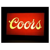 Vintage Coors Lighted Hanging Sign 