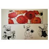 Poppies Painting - Metal Chefs 