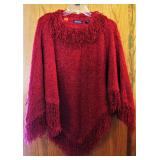 Chenille Poncho  