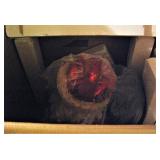 Large Wooden Santa on Bench New in Box  