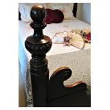 Elaborate Antique 4 Poster Queen Bed  