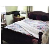 Solid Wood Queen Bed  