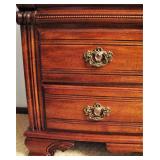Solid Wood Dresser with Clear Stone Handles 