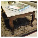 Wood Marble Top Coffe Table 